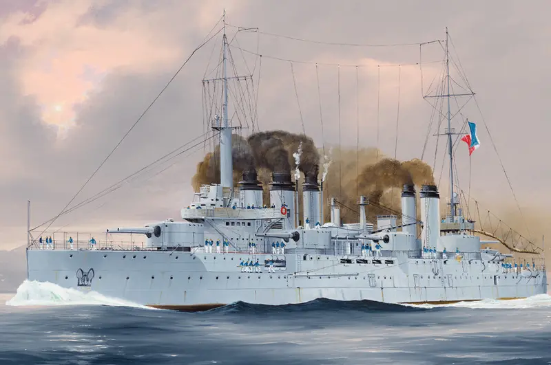 1/350 86503 Hobby Boss French Navy Pre-Dreadnought Battleship Danton 1