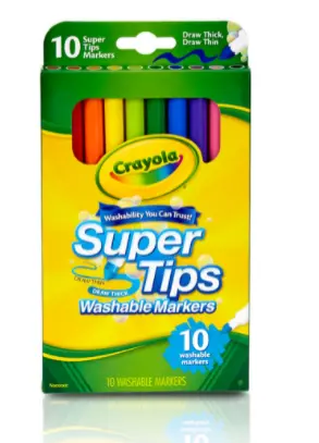 10 Ct. Washable Super Tips Markers 1