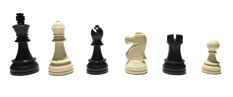 10195 Chess Pieces Plastic 86 Mm (In Bag) 1