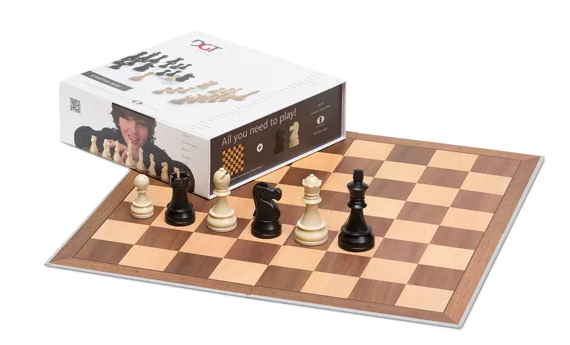 10874 Dgt Chess Starter Box Grey With Board And Pieces 1