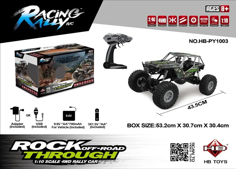 1:10  Climbing Car W/ 3 Pin Charger 3Asst   W.Box 1
