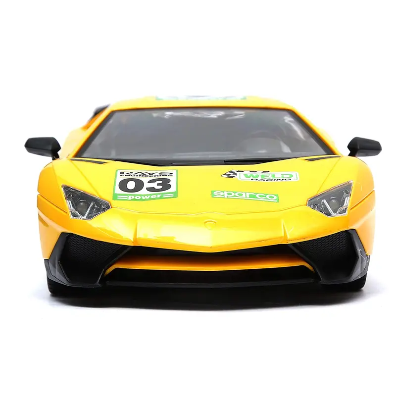 1:20 Rc Car Yellow With Lights And Battery Included 1