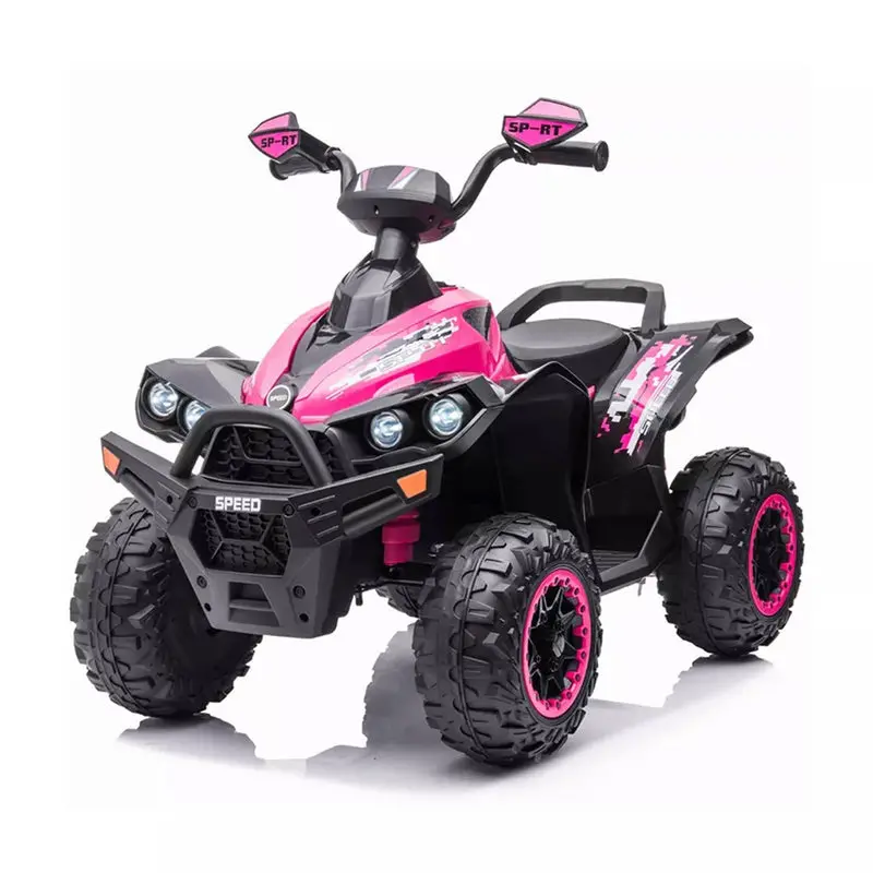 12V Pink Ride-On Quad Atv Ch9962 Bike For Kids 1