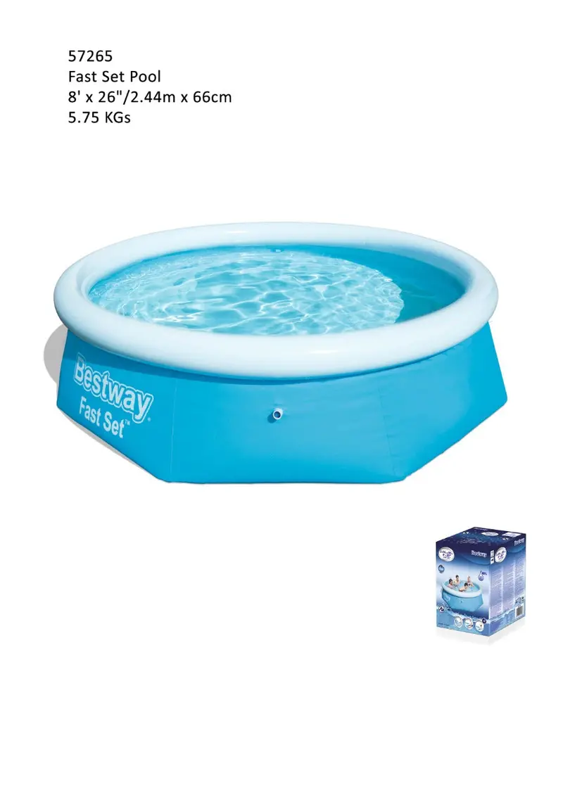 2.44Mx66cm Fast Set Pool Set 1