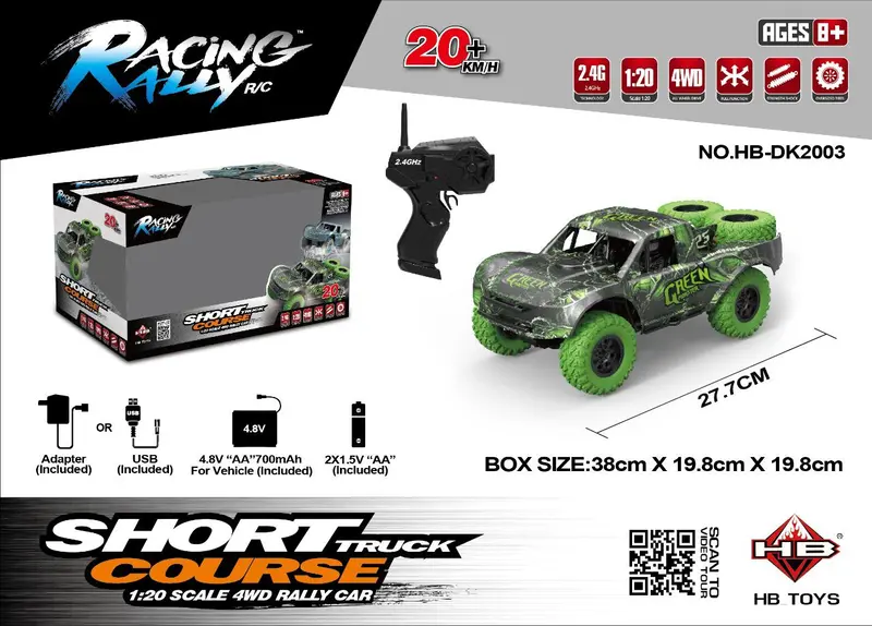 2.4G  1:20  Rc Car, W/ 3Pin Charger , W.Bx 1