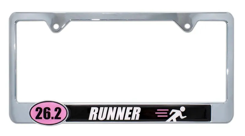26.2 Runner 3D License Plate Frame By Elektroplate 1