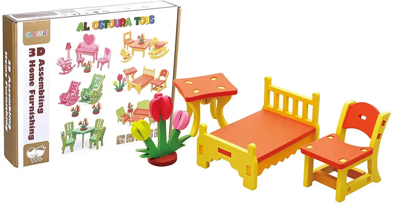 3D Assembling Home Furnishing Educational Wooden Toy 2