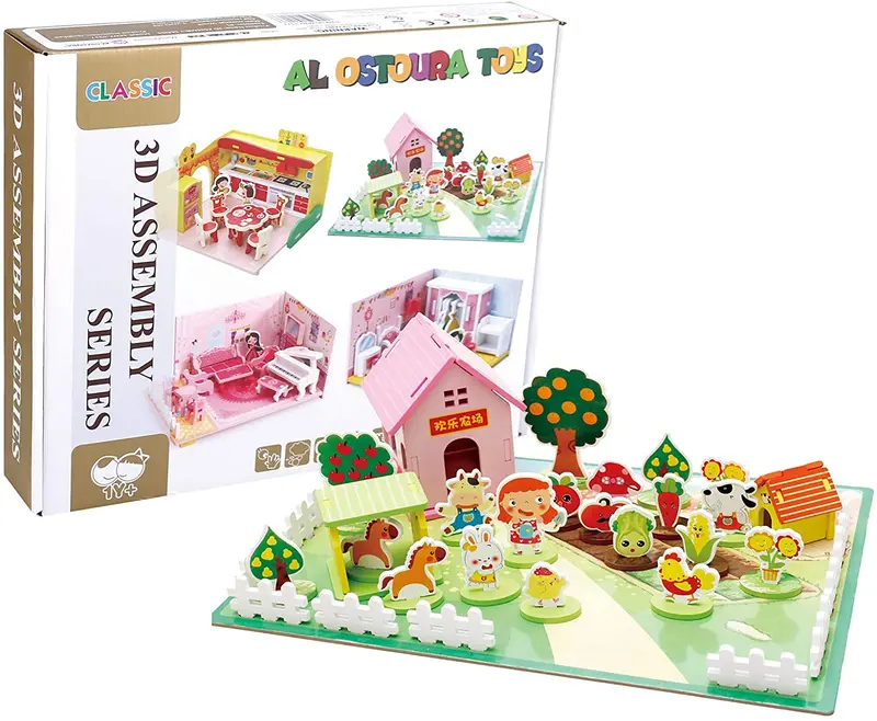 3D Assembly Series Farm Wooden Toy 1