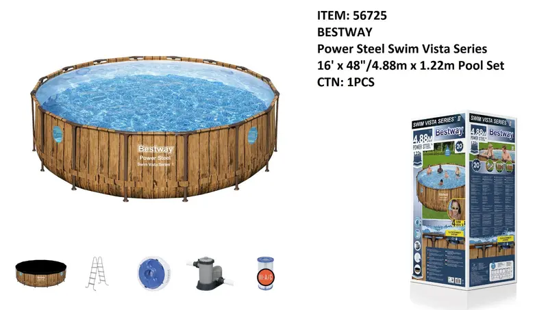 4.88Mx1.22M Pool Vista Series 1
