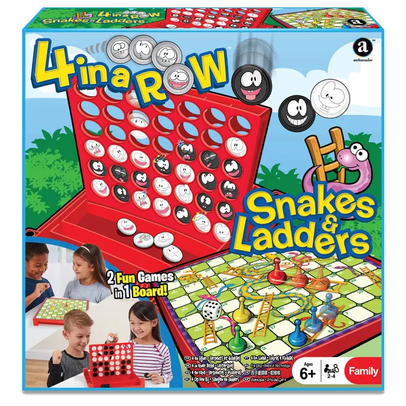 4-In-A-Row & Snakes And Ladders Combo 1