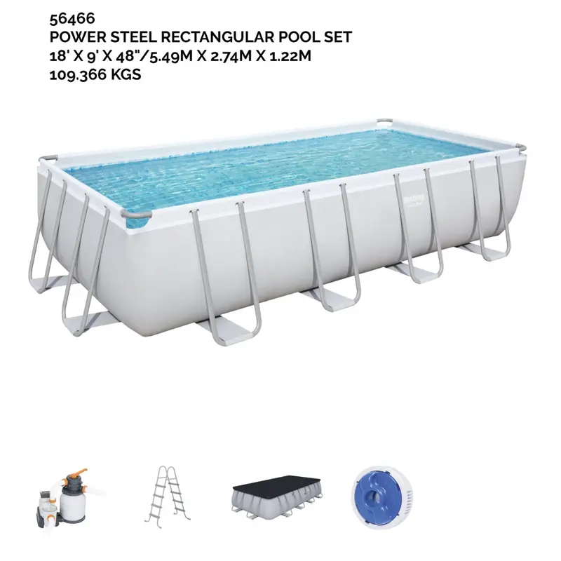 5.49M X 2.74M X 1.22 Rectangular Pool 1