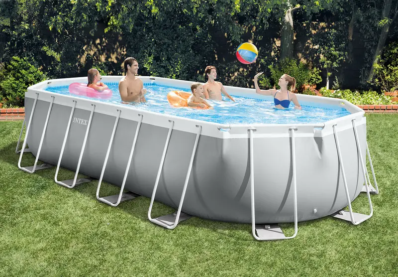 6.09M X 3.04M X 1.2M Prism Frame Oval Pool Set 1