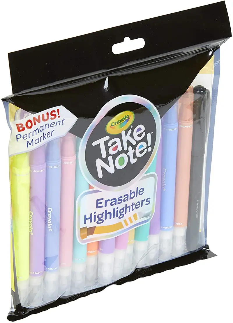 6 Ct. Take Note! Erasable Highlighters 1