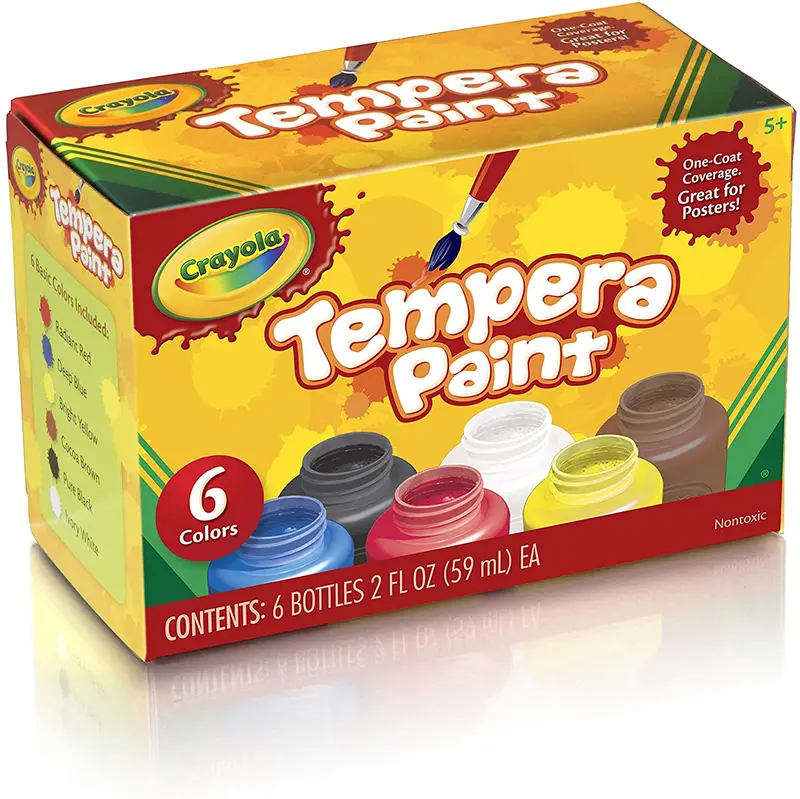 6 Ct. Tempera 2-Oz. Paint Set 2