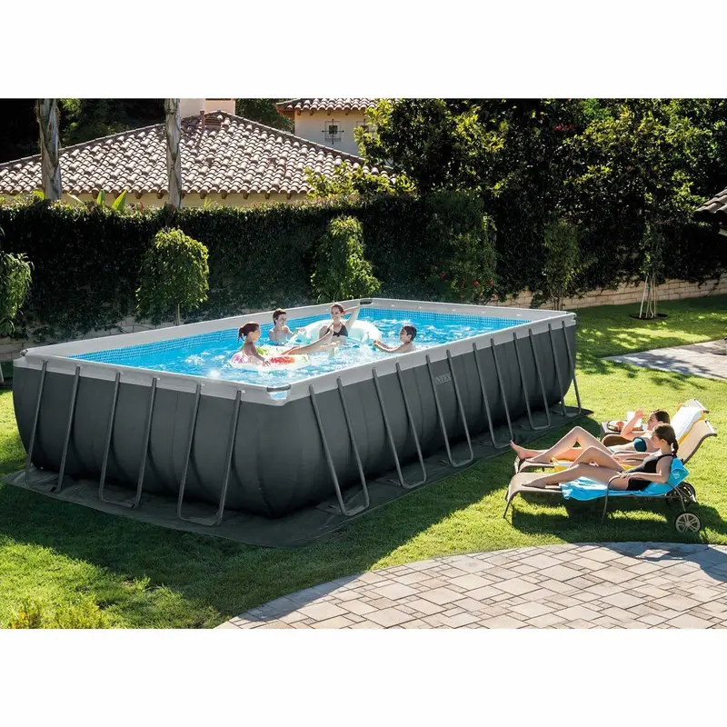 7.3M X  3.6M X 1.3M  In Ultra Xtr Frame Rectangular Pool Set With Sand Filter Pump 1