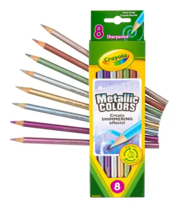 8 Ct. Metallic Colored Pencils 1
