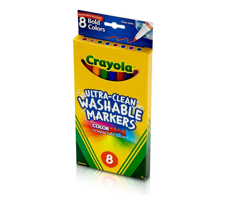 8 Ct. Ultra-Clean Washable Classic, Fine Line, Color Max Markers 1