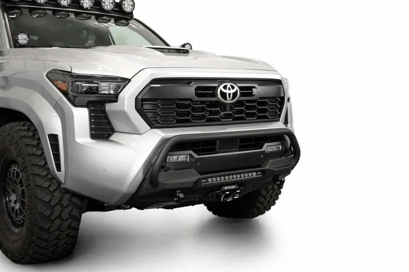 Addictive Desert Designs - 2024+ Toyota Tacoma Stealth Center Mount Winch Front Bumper With Top Hoop - F6703512601na 1