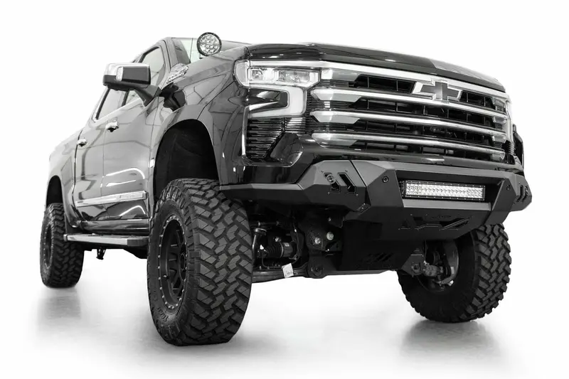 Addictive Desert Designs - Chevy Silverado 1500 Black Label Front Bumper - F140300010103 1