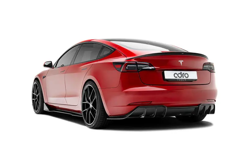 Adro Tesla Model 3 Premium Prepreg Carbon Fiber Rear Diffuser 1