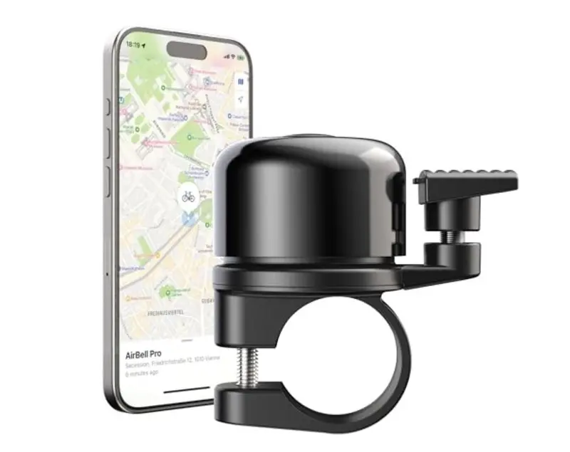 Airbell Pro Bicycle Bell With Integrated Tracker For Apple 1