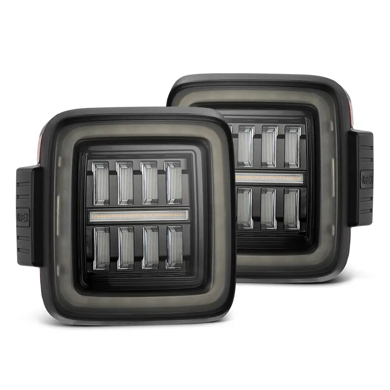 Alpharex 602010 Prismatic Led Taillights Jet Black 1
