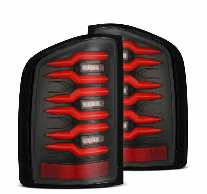 Alpharex 620000 Led Taillights Black Red 1