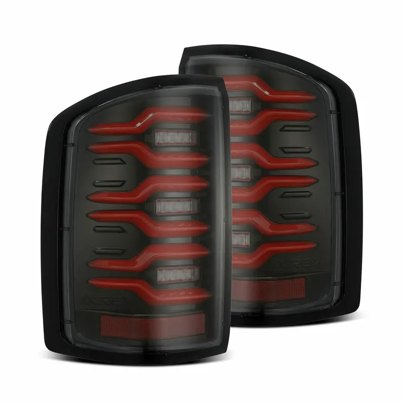 Alpharex 630050 Led Taillights Black Red 1
