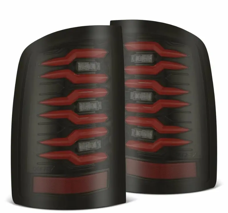 Alpharex 630080 Led Taillights Black Red 1