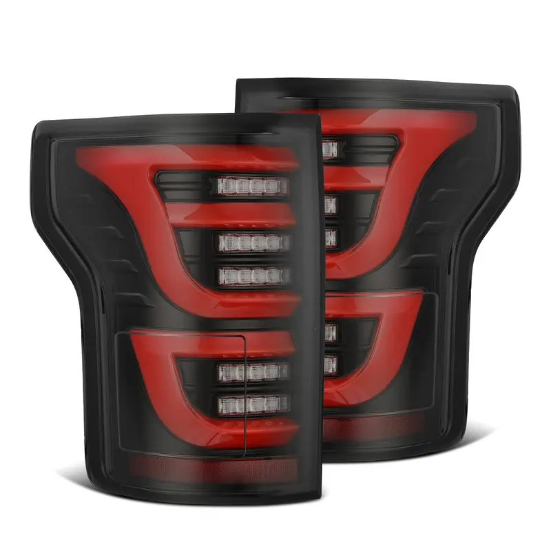 Alpharex 652050 Led Taillights Black Red 1