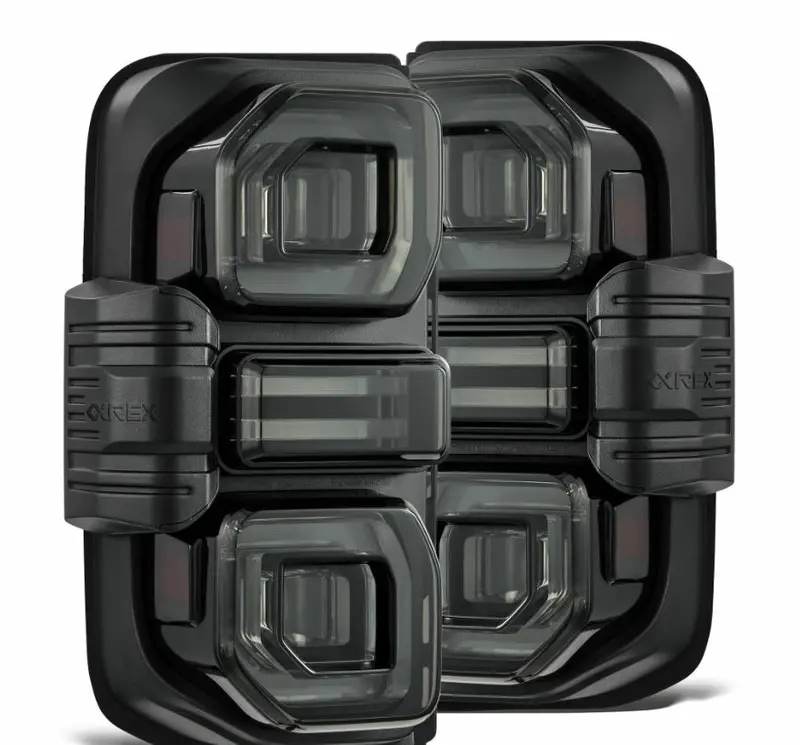 Alpharex 659020 Prismatic Led Taillights Alpha Black 1