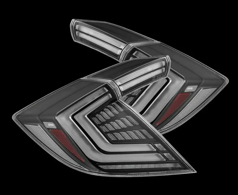 Alpharex 676020 Prismatic Led Taillights Black 1