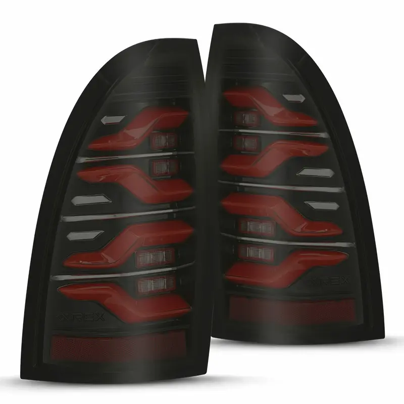 Alpharex 680070 Led Taillights Black-Red 1