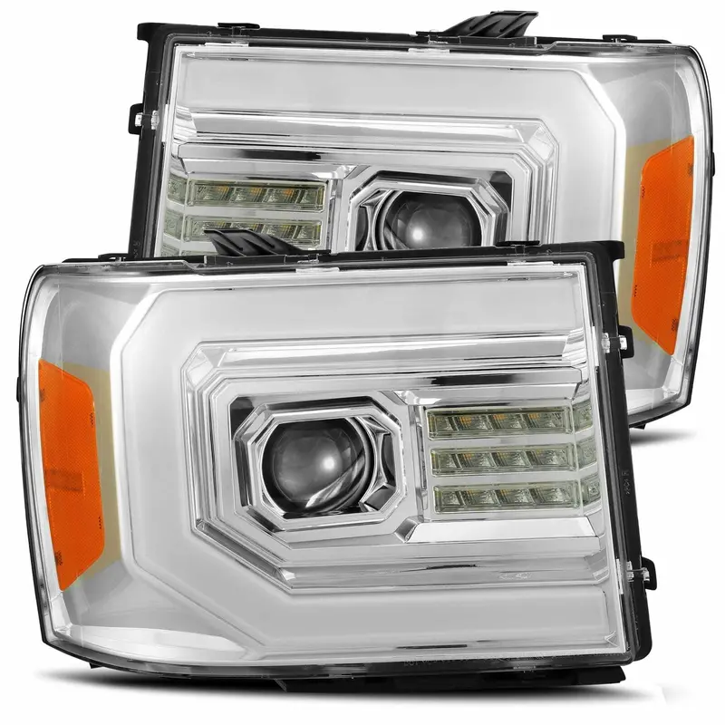 Alpharex 880096 Led Projector Headlights In Chrome 1