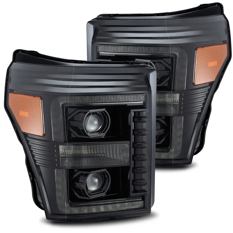 Alpharex 880143 Led Projector Headlights Plank Style Design Midnight Black 1