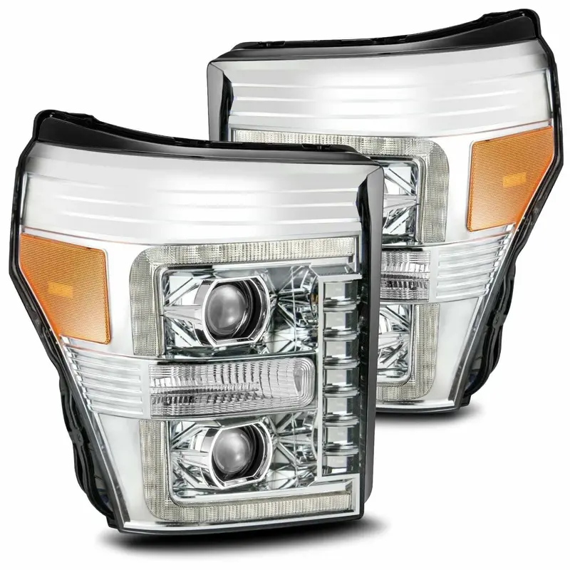 Alpharex 880145 Led Projector Headlights In Chrome 1