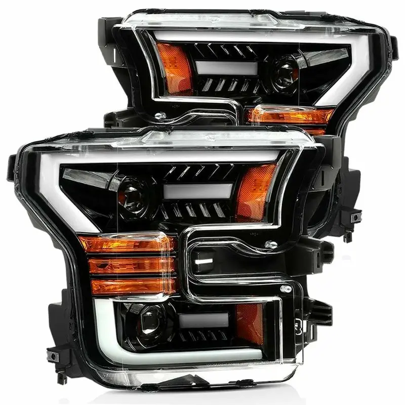 Alpharex 880168 Projector Headlights Jet Black 1