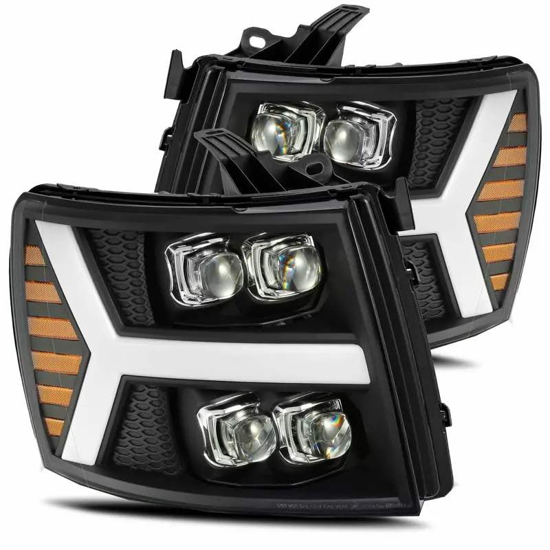 Alpharex 880209 Led Projector Headlights Plank Style Design Black 1