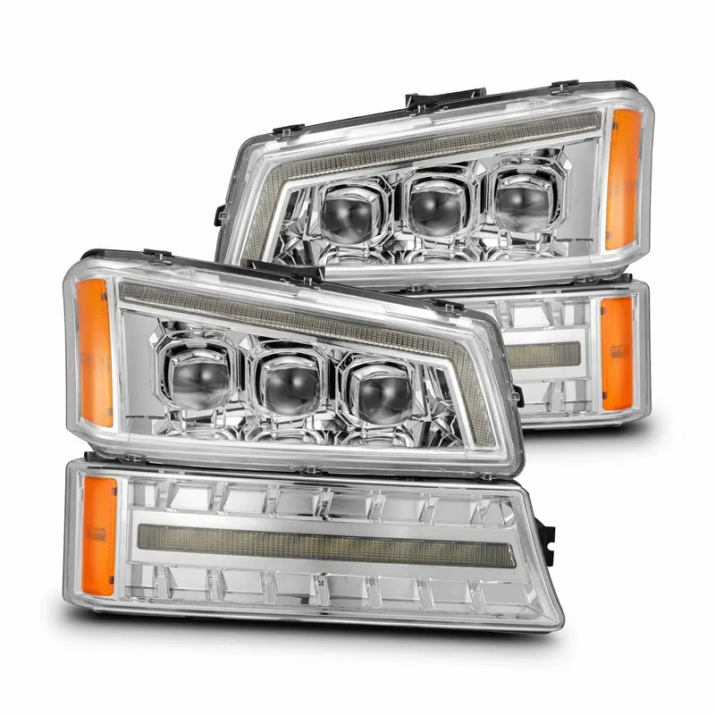 Alpharex 880255 Projector Headlights Chrome 1
