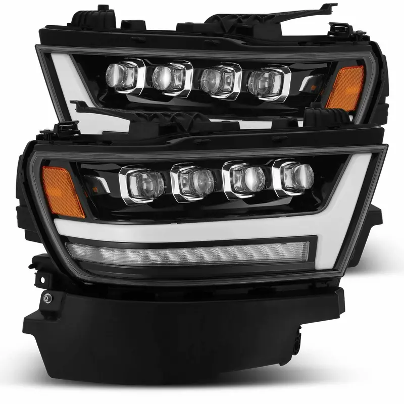 Alpharex 880516 Led Projector Headlights Plank Style Design Gloss Black 1