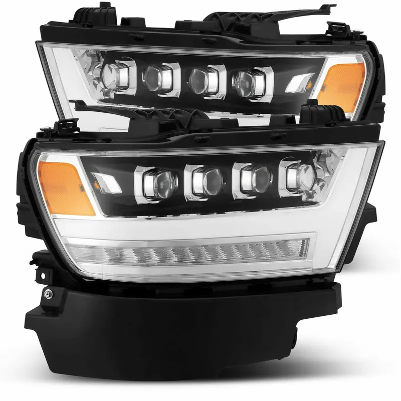 Alpharex 880517 Led Projector Headlights Plank Style Design Chrome 1