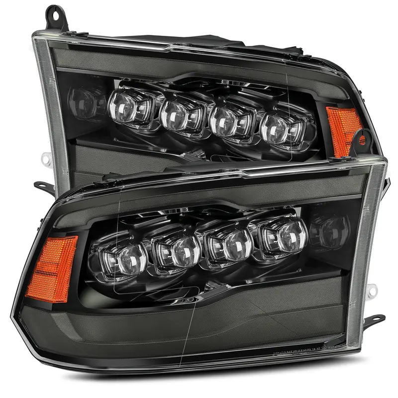Alpharex 880541 Led Projector Headlights Plank Style Design Midnight Black 1