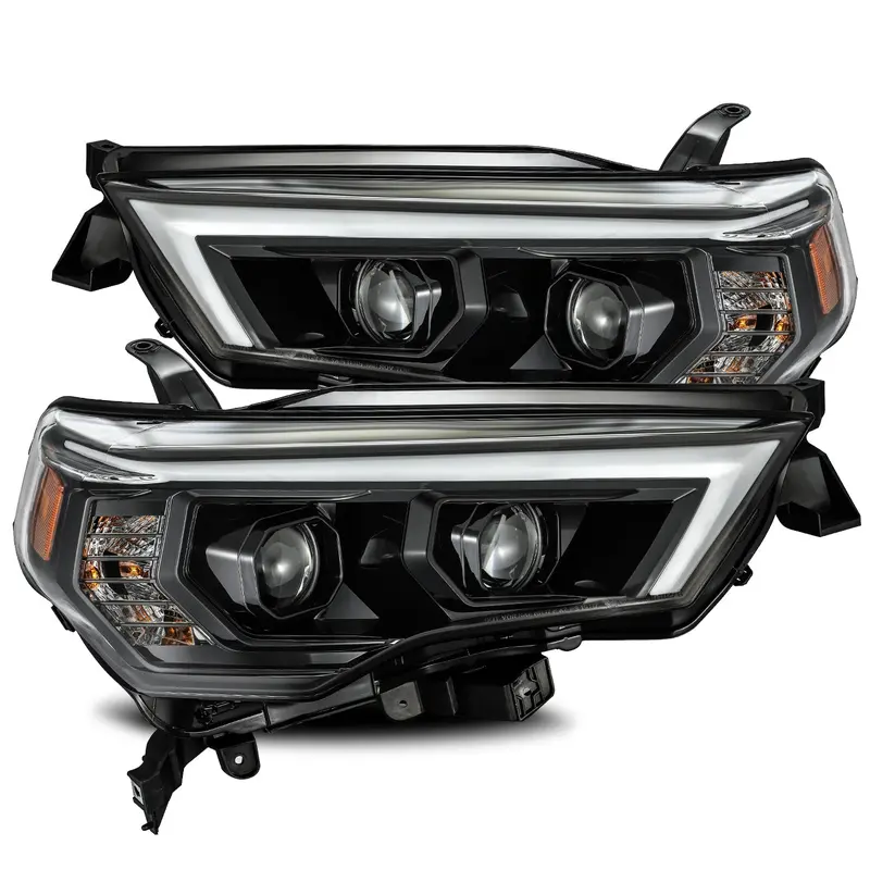 Alpharex 880720 Led Projector Headlights Plank Style Design Midnight Black 1