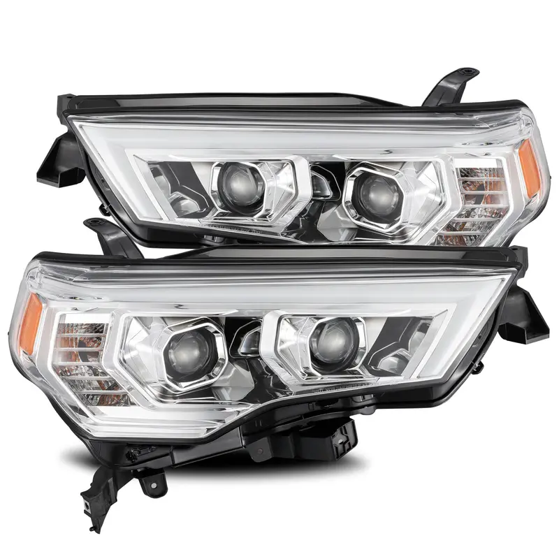 Alpharex 880721 Led Projector Headlights Plank Style Design Chrome 1