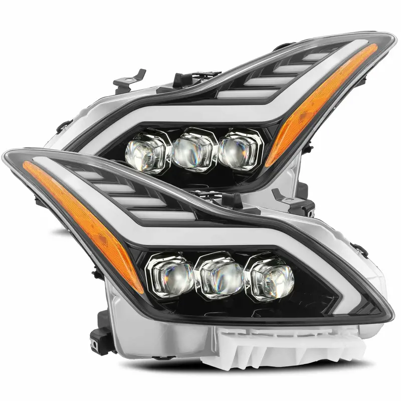 Alpharex 881982 Led Projector Headlights Plank Style Design Gloss Black 1