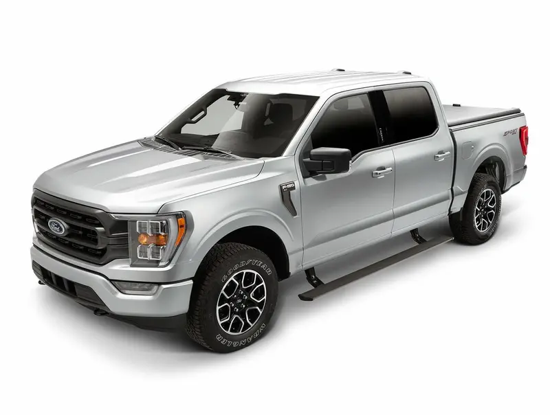Amp Research 76120-01A Powerstep Electric Running Boards Plug N Play System For 2016-2017 Nissan Titan/Titan Xd, All Cabs 1