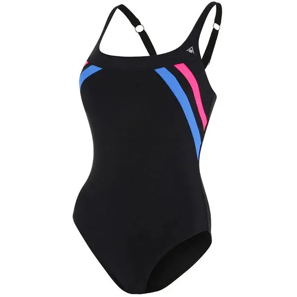 Aqua Sphere Women's Siena Swimsuit- Black/Dark Pink 1