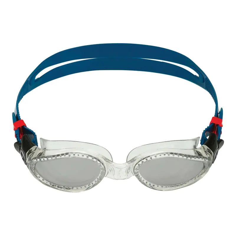 Aquasphere Kaiman Swim Goggle-Petrol & Clear/Silver Titanium Lens 1