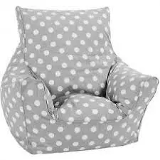 Arm Chair - Grey Polka Dots 1