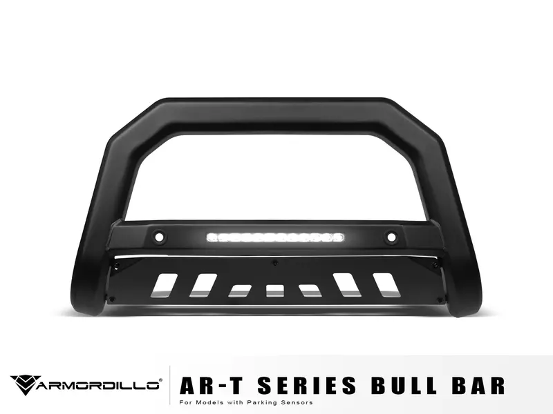 Armordillo 2019-2022 Chevy Silverado 1500 Ar-T Bull Bar W/Parking Sensor - Matte Black 1
